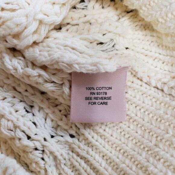 Philosophy Republic Clothing Womens Ivory Crochet Sweater Top Size S - Picture 3 of 6